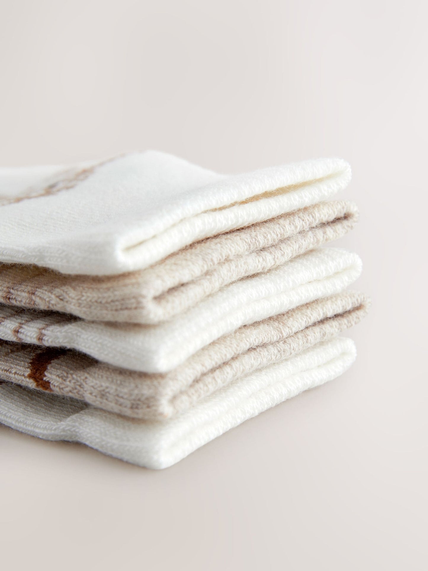 Neutral Hamish Baby Socks 5 Pack (0mths-2yrs)