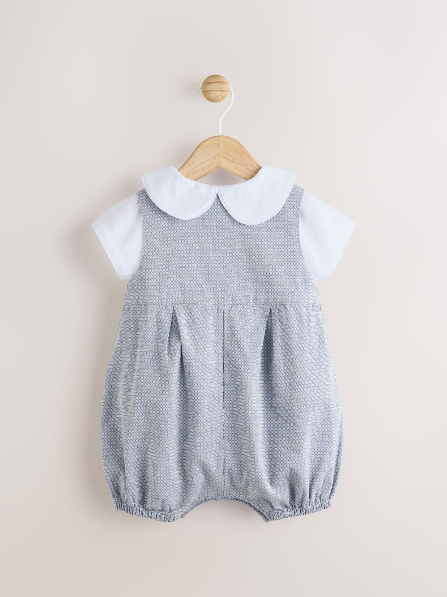 Grey 100% Cotton Smart Baby Romper, Bodysuit And Socks Dungarees Set (0mths-2yrs)