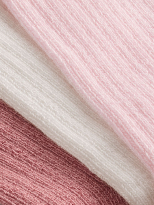Dsiney Kidz - Pink Knee High Bow Baby Sock 3 Pack image 2