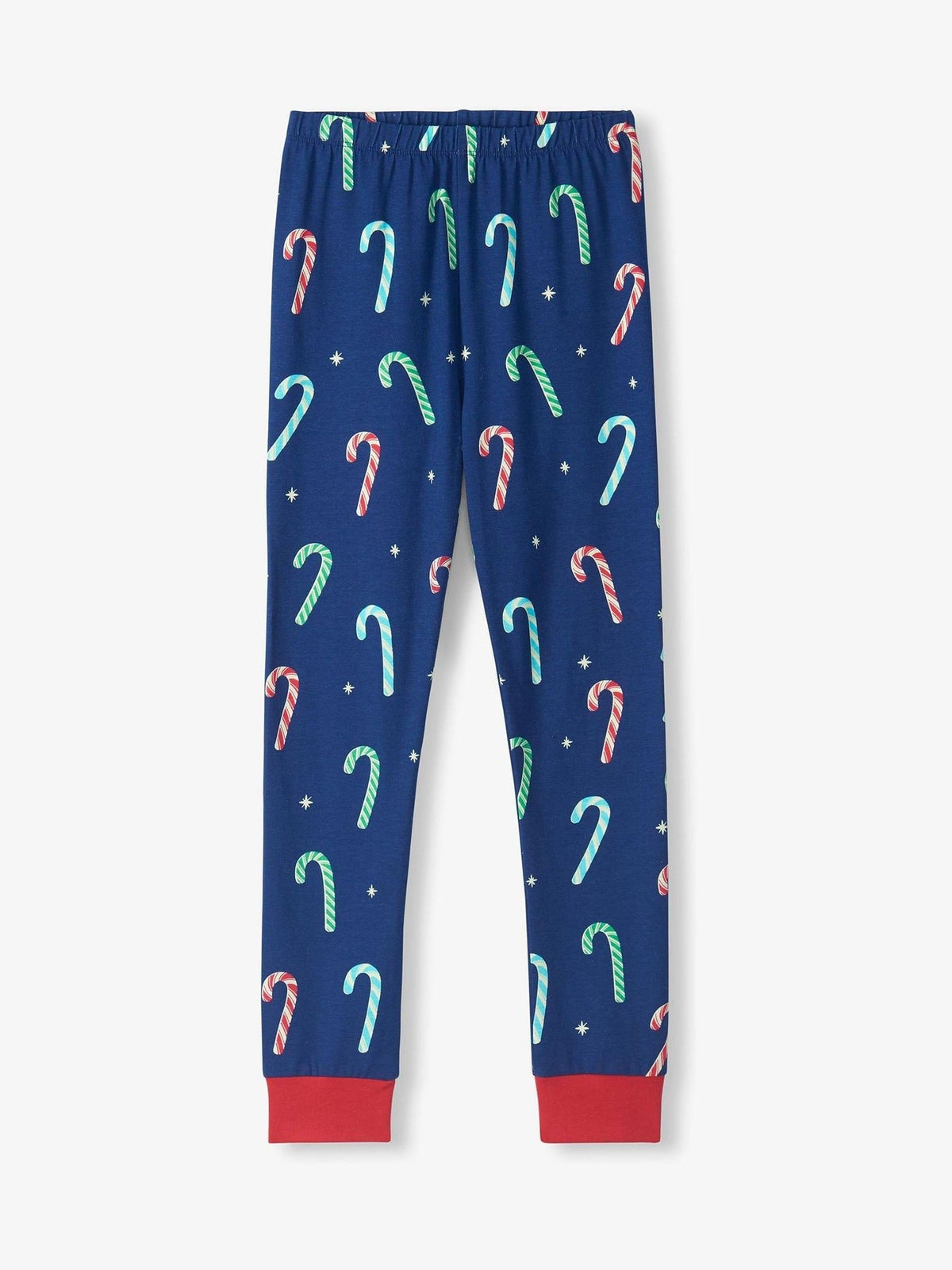 Hatley Blue Blue Candy Canes Glow in the Dark Stretch Jersey Pyjamas Set - image 4