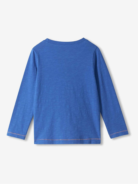 Dsiney Kidz - Hatley Blue Double Hearts Long Sleeve Graphic T-Shirt image 2
