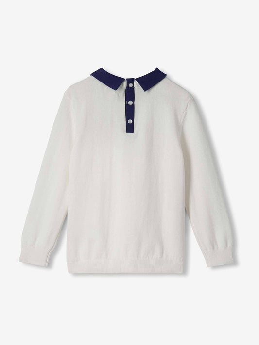 Dsiney Kidz - Hatley Natural Cami Lace Peter Pan Collar Jumper image 2