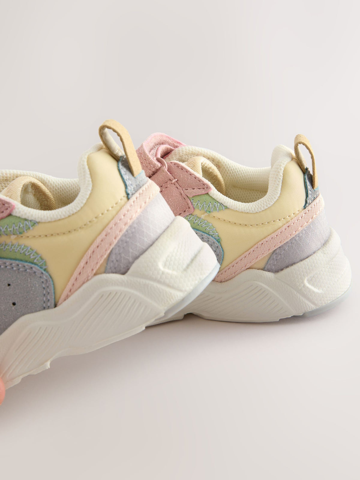 Dsiney Kidz - Multi Pastel Standard Fit (F) Elastic Lace Touch Fasten Trainers image 6