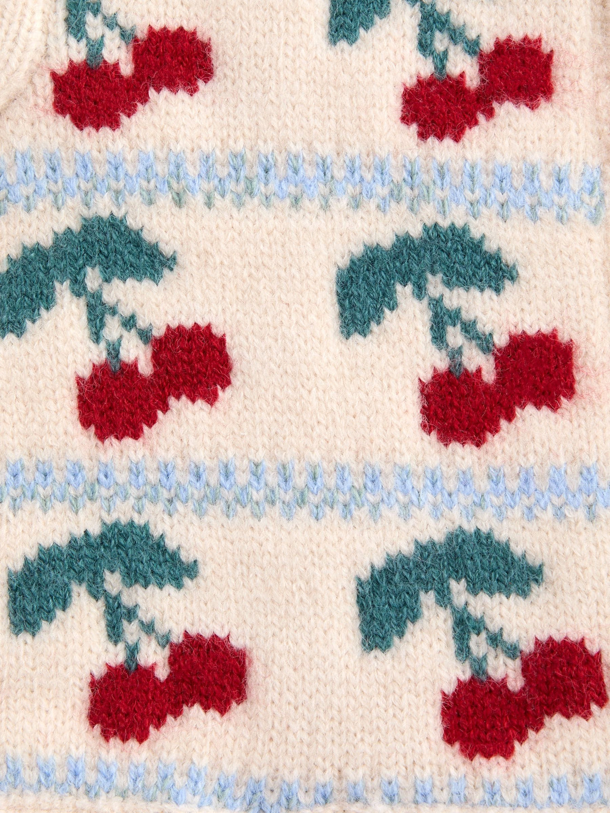 JoJo Maman Bébé Pink Cherry Balaclava Hat - image 5
