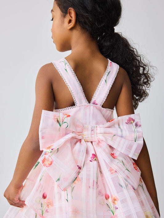 Dsiney Kidz - Baker by Ted Baker Floral Burnout Cross Back Dress image 2