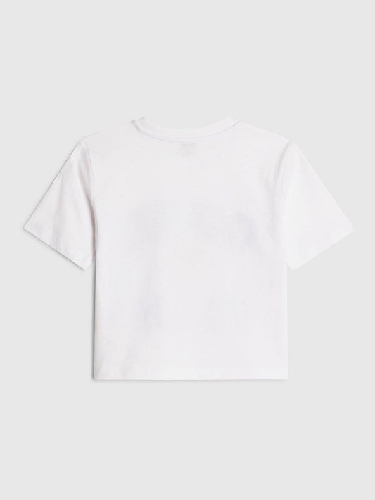 Dsiney Kidz - River Island White Goal Glam Crop T-Shirt image 2