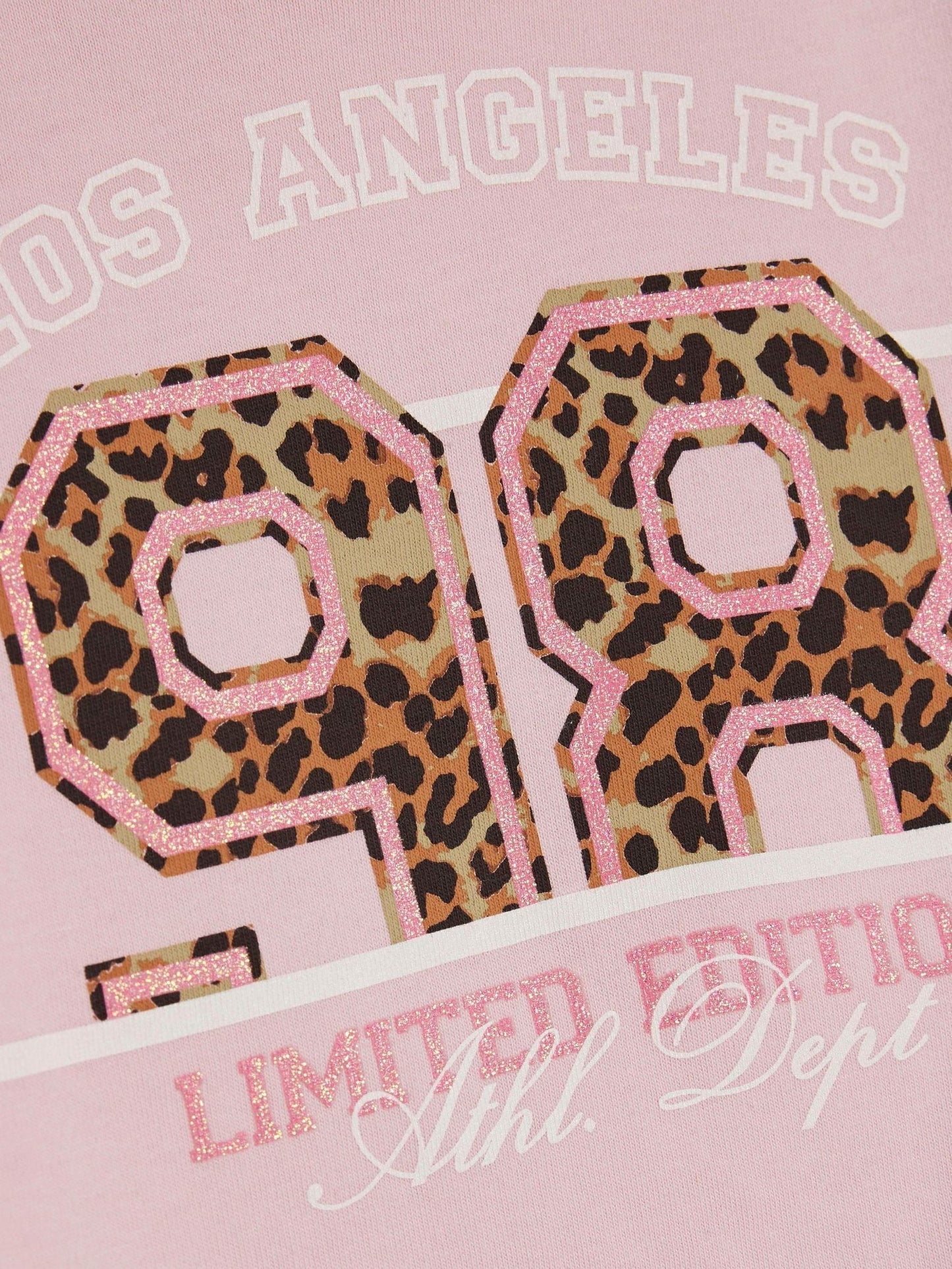 Dsiney Kidz - River Island Pink Leopard Print Number T-Shirt & Short Set image 5