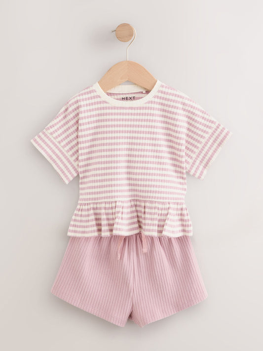 Dsiney Kidz - Pink T-Shirt & Short 2 Pack Set (3mths-7yrs) image 2