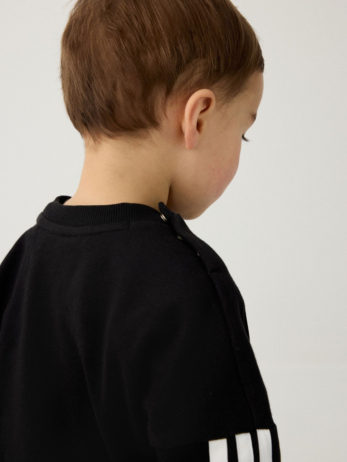 adidas Black Essentials Infant Kids Joggers Set image 7