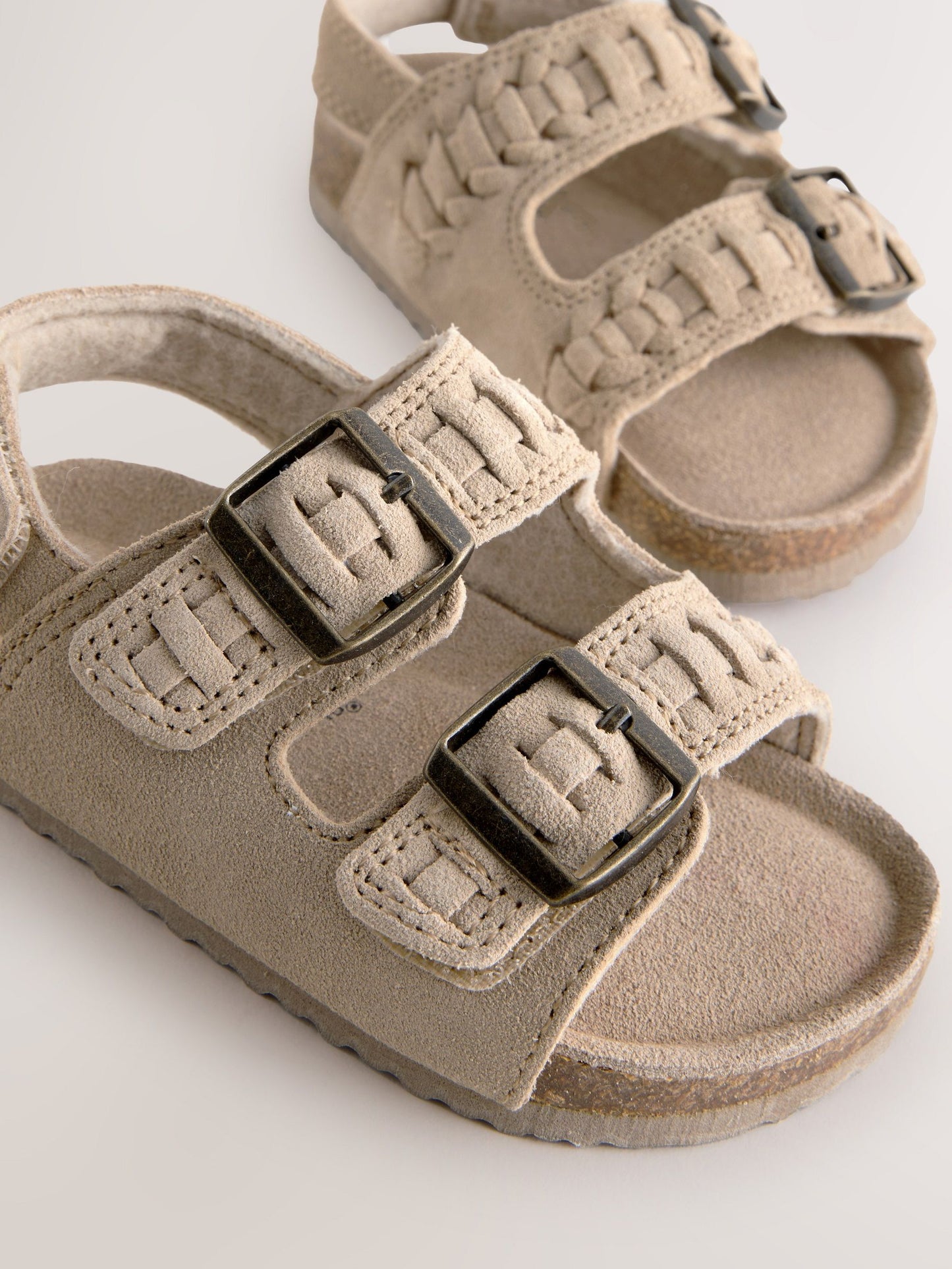 Stone Leather Standard Fit (F) Double Buckle Sandals image 5