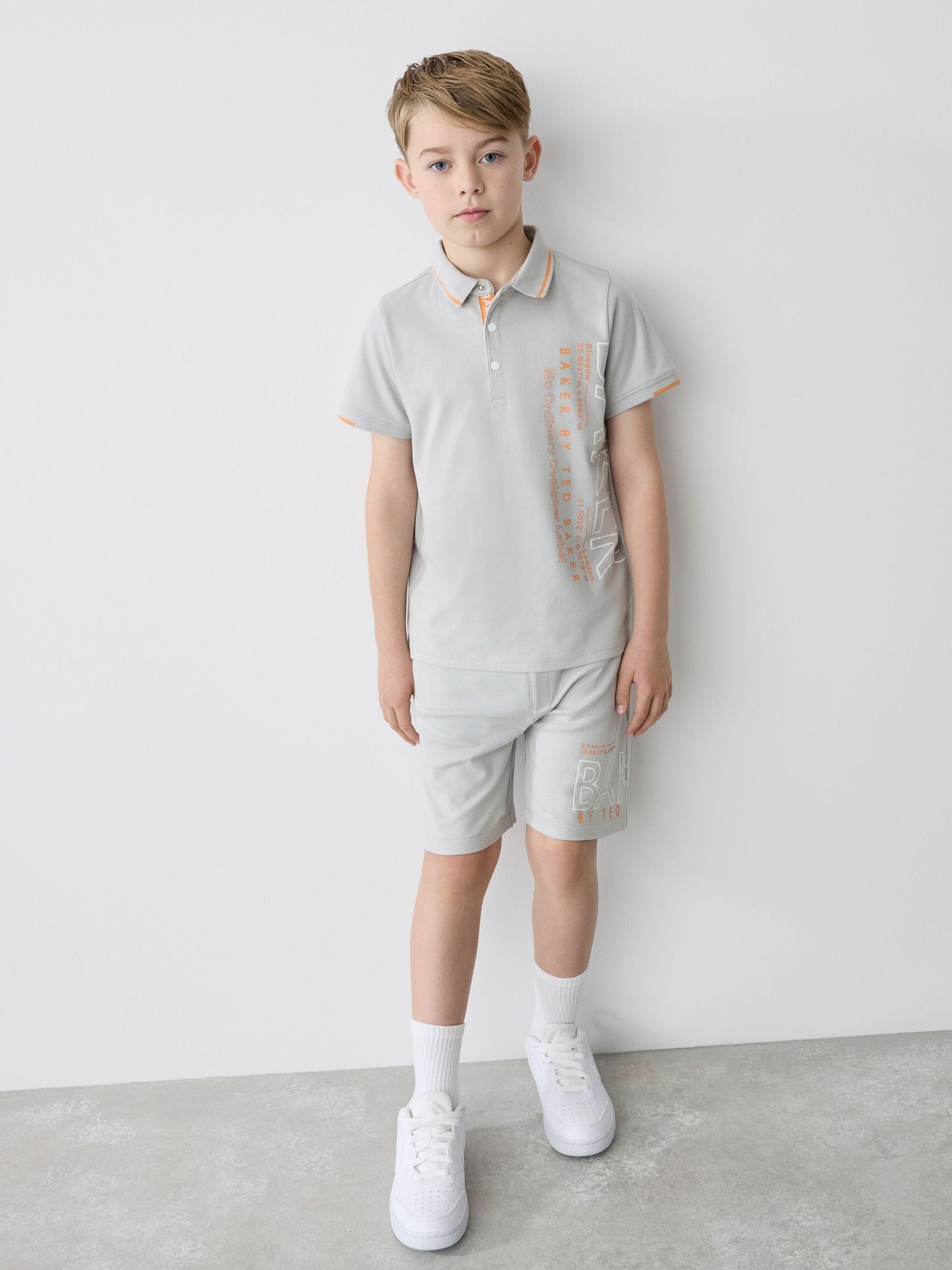 Dsiney Kidz - Baker by Ted Baker 100% Cotton Polo Shirt and Shorts Set image 1