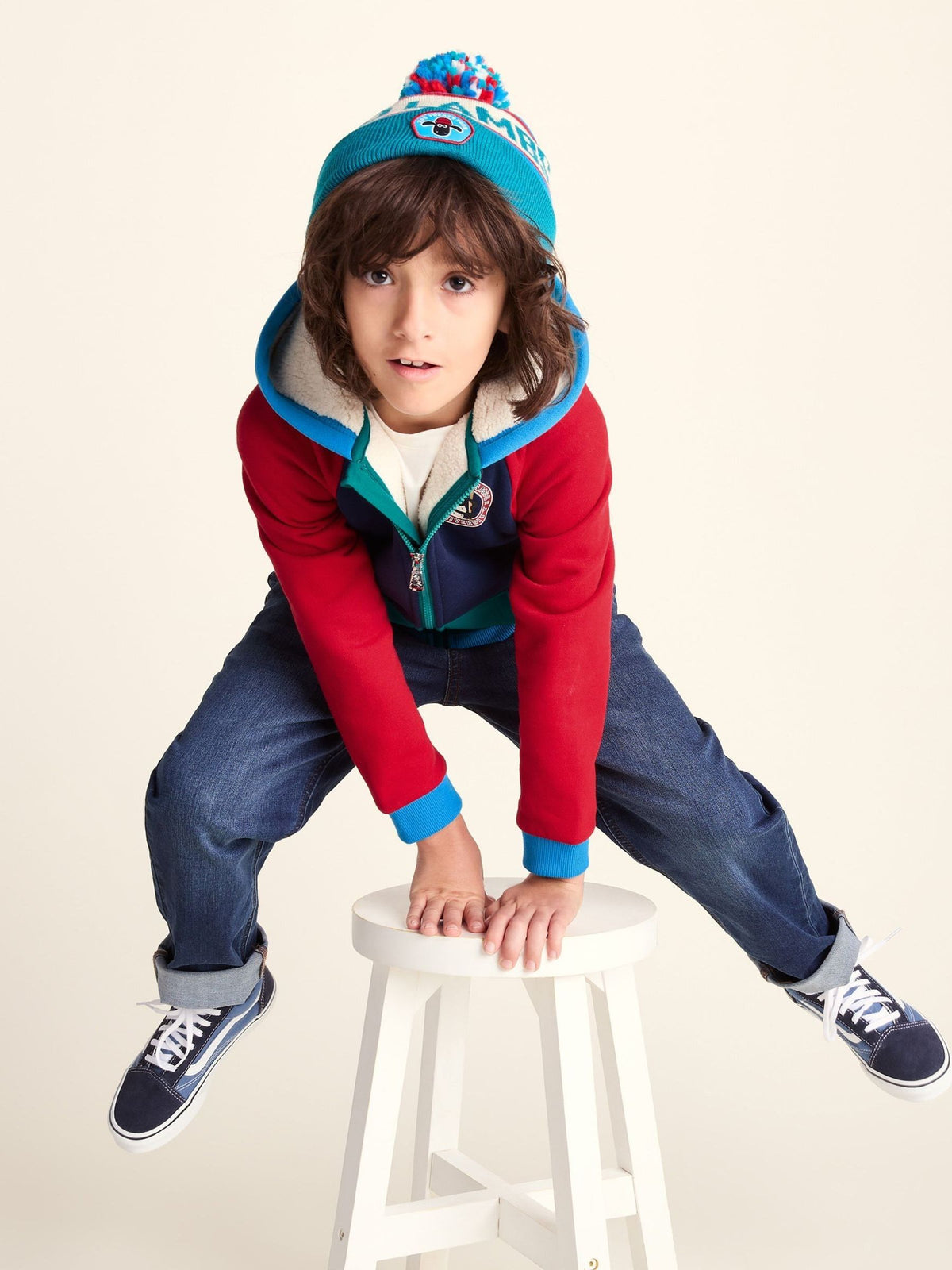 Dsiney Kidz - Tog 24 Blue Portland Shaun the Sheep Kids Supersoft Sherpa Lined Hoodie image 4