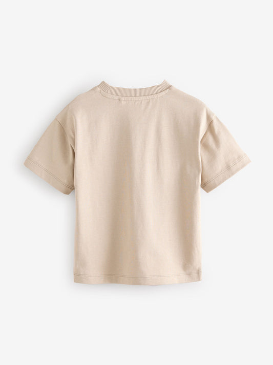 Neutral Short Sleeve Plain T-Shirt (3mths-7yrs) image 2