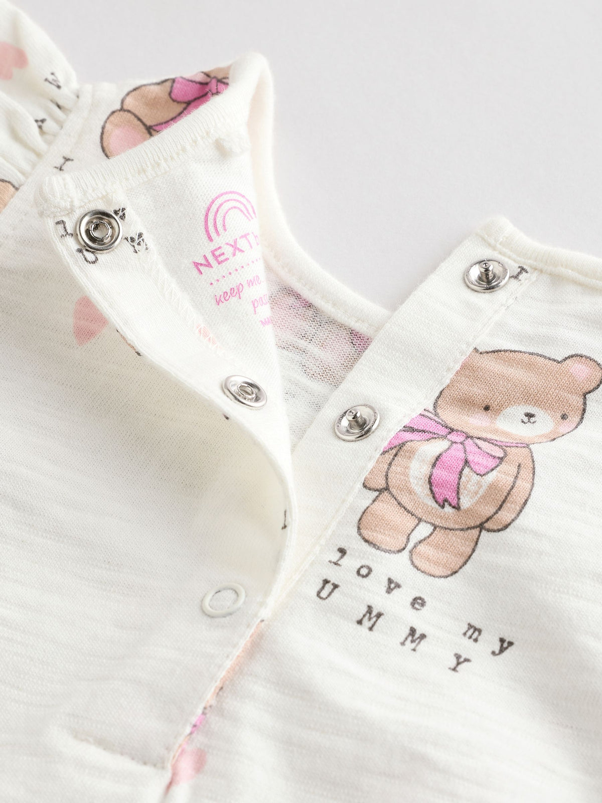 White I Love My Mummy Baby Bloomer Romper image 6