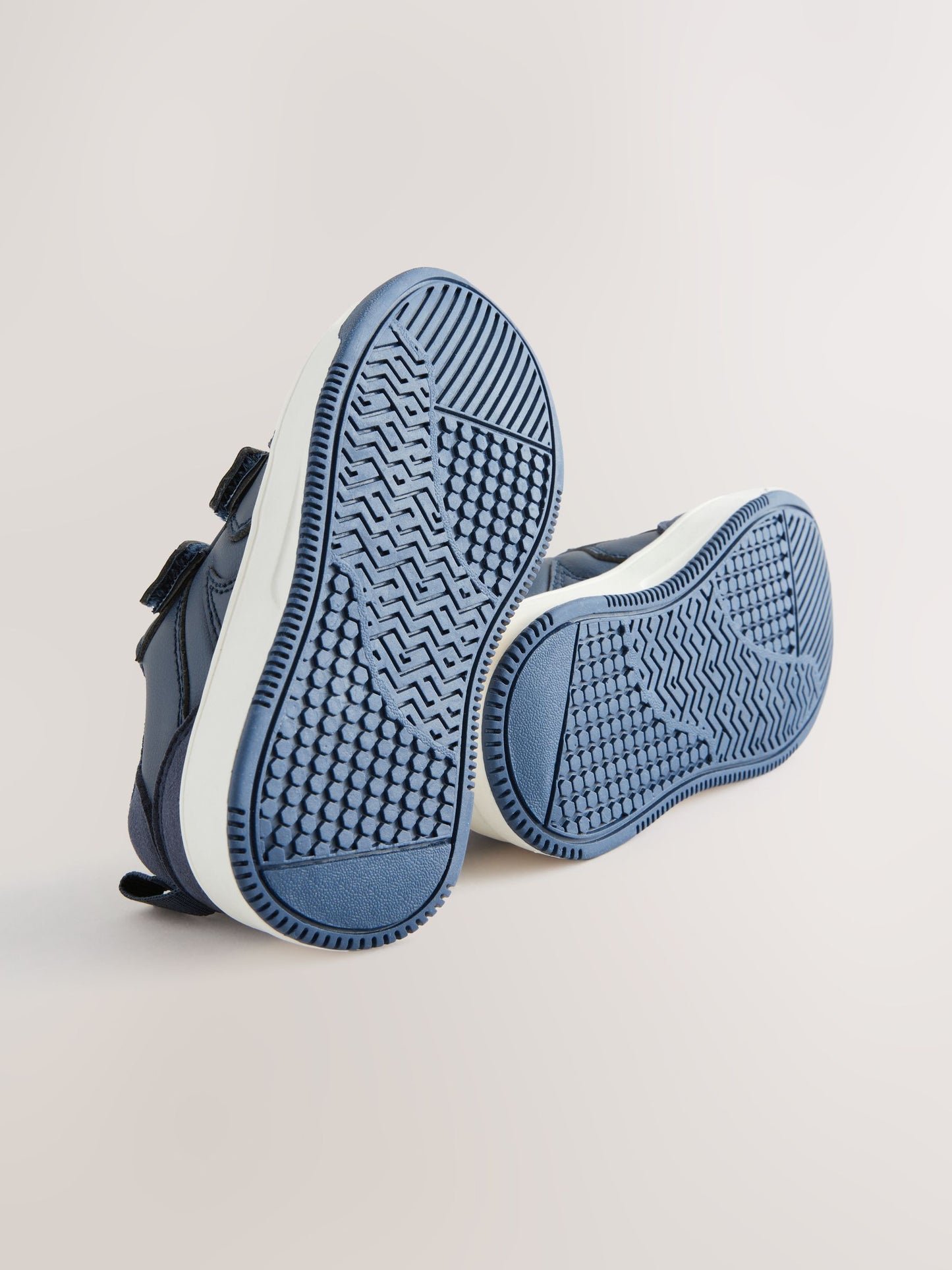 Navy Wide Fit (G) Touch Fastening Two Strap Trainers image 7