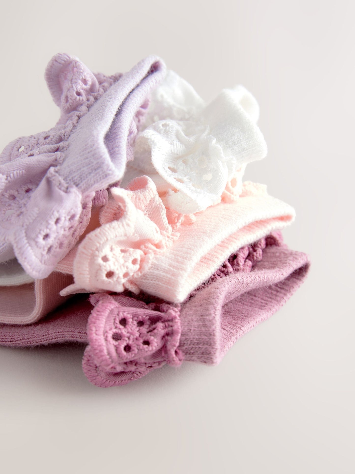 Multi 4 Pack Cotton Rich Ruffle Frill Ankle Socks image 3