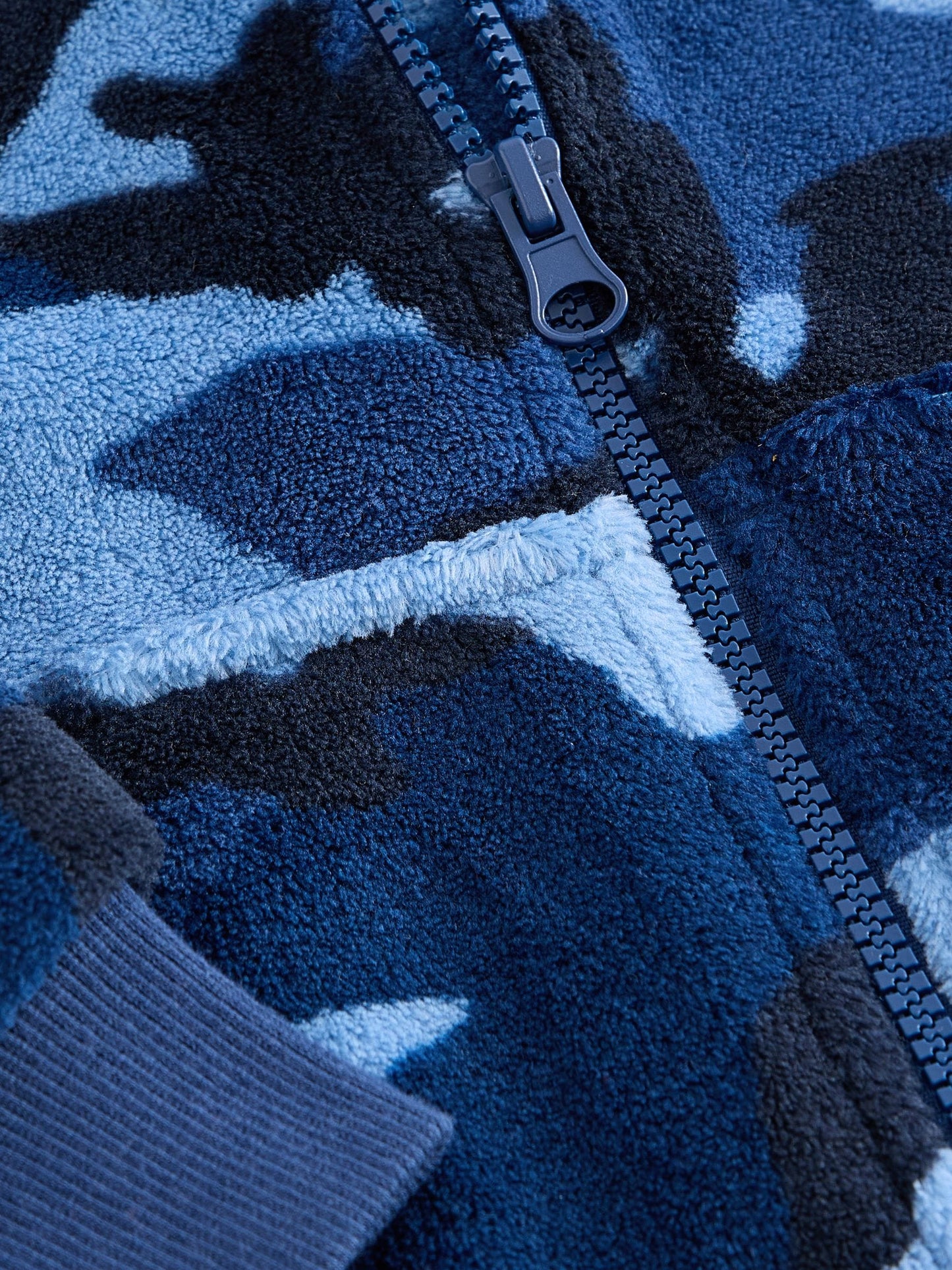 Blue All-In-One Fleece Pyjamas (3-16yrs) image 8