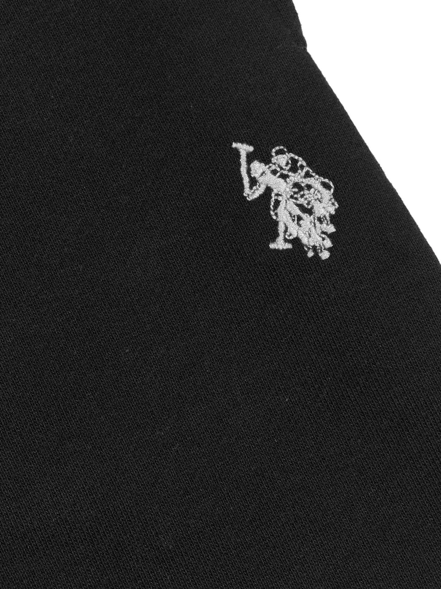 Dsiney Kidz - U.S. Polo Assn. Black Double Horsemen Sweat Shorts image 5