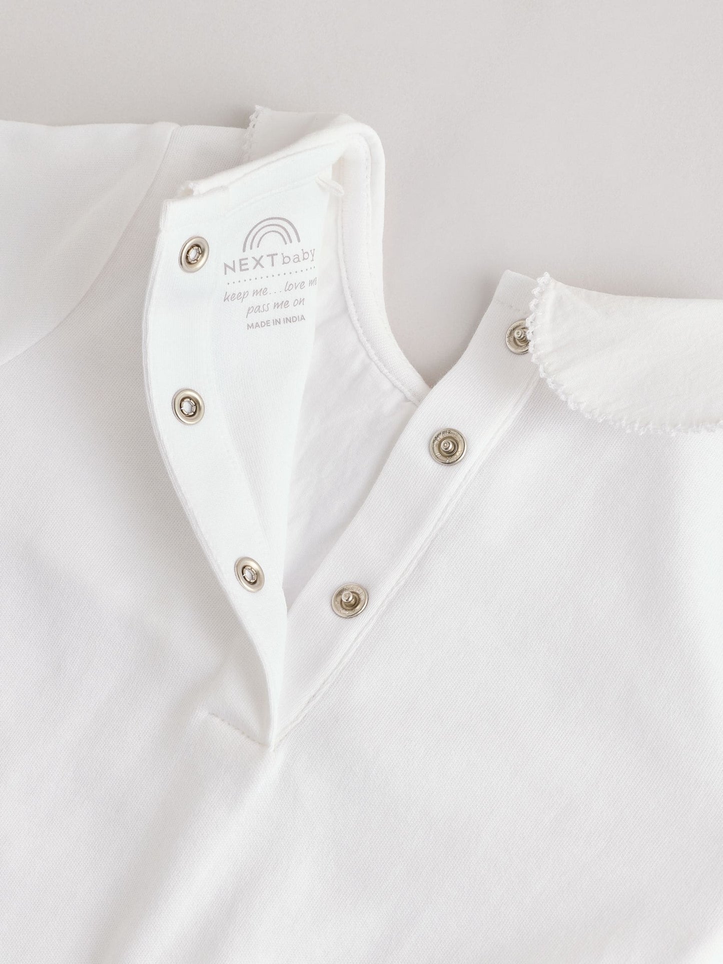 White Occasion Baby Sleepsuit (0mths-2yrs)