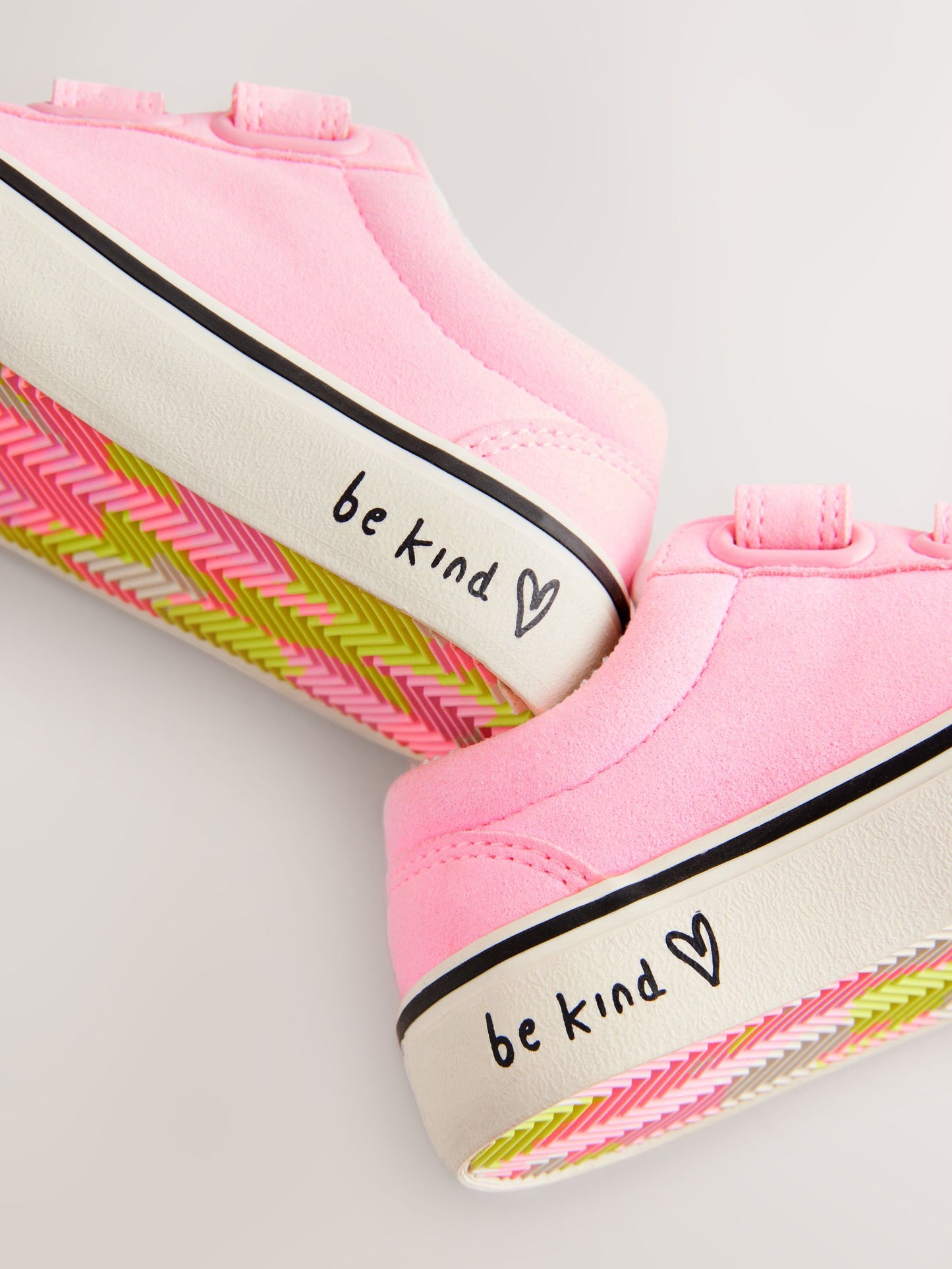 Pink Wide Fit (G) Touch Fastening Trainers image 7