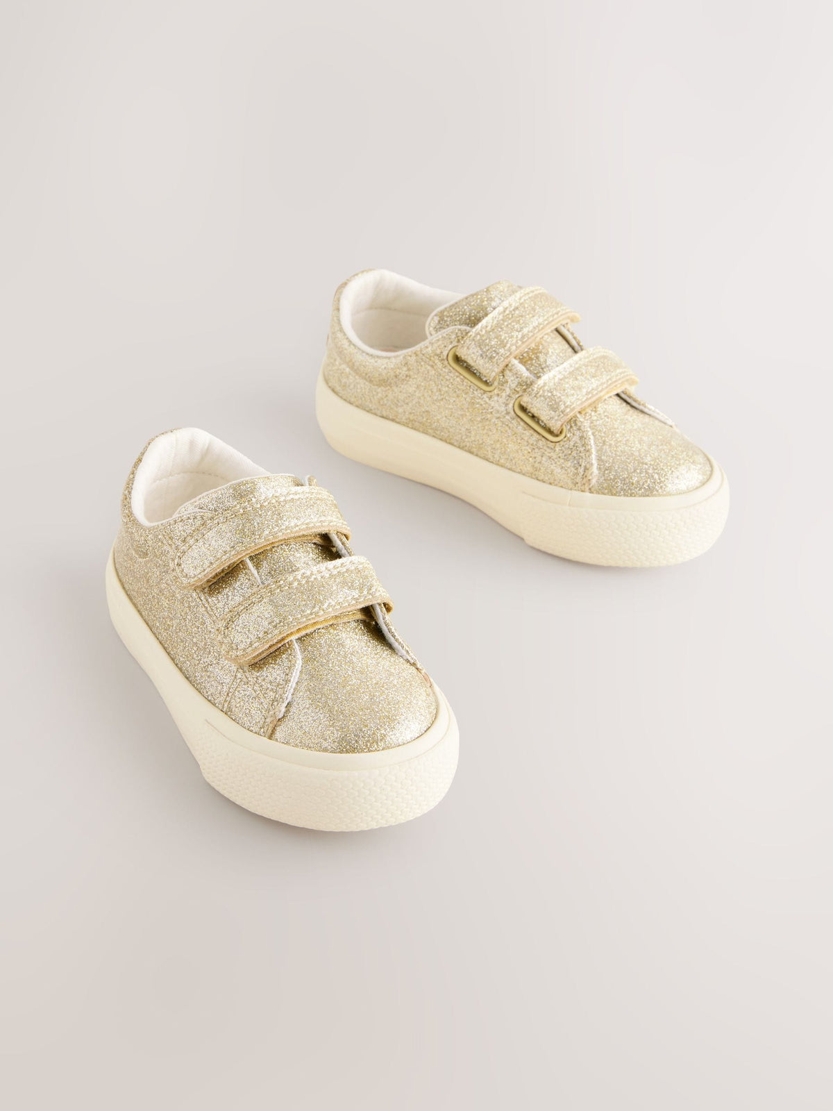 Dsiney Kidz - Gold Wide Fit (G) Chunky Trainers With Touch Fastening image 6