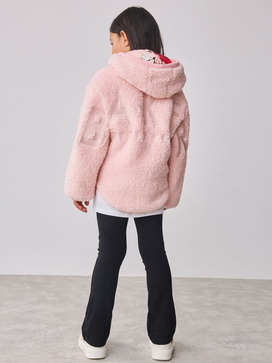 Baker by Ted Baker Zip Through Hooded Fleece Jacket image 2