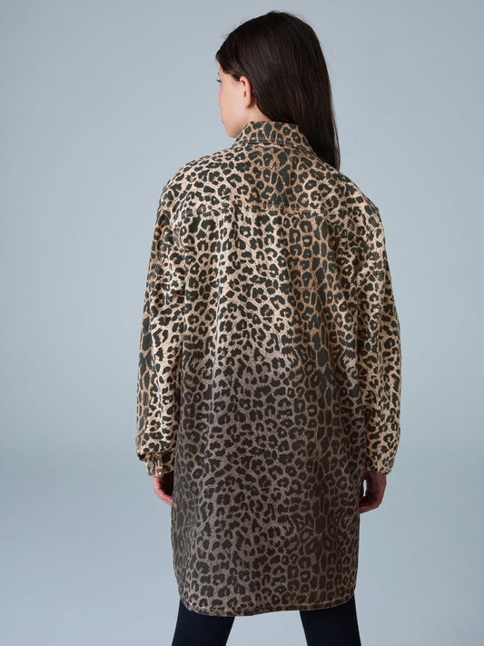 smALLSAINTS Leopard Lily Oversized Shacket - image 2