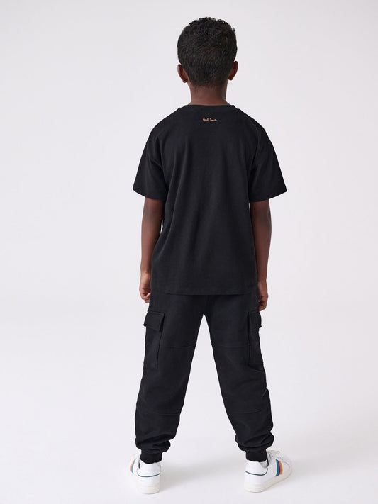 Dsiney Kidz - Paul Smith Junior Black T-Shirt And Joggers Set image 2