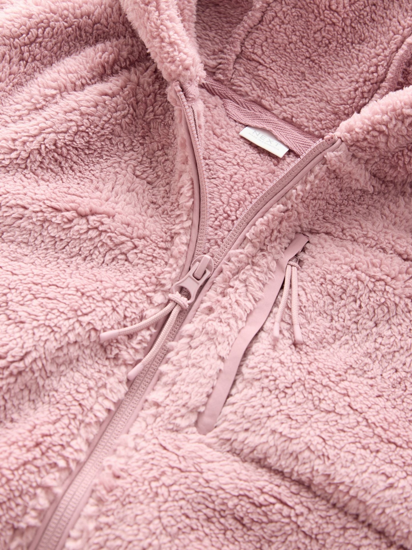 Pink Hooded Zip Fleece Jacket (3-16yrs)