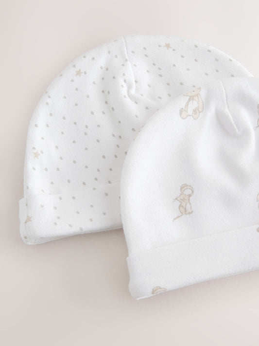 Cream/White Baby Premature Sleepsuit 6 Piece Set (0-0mths) image 2