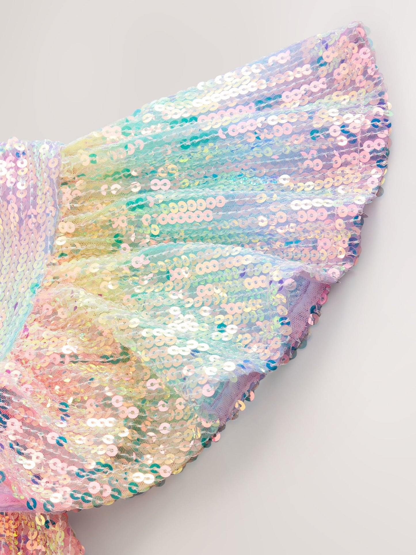 Rainbow Angel Sleeve Sequin Party Dress (3-16yrs) image 8