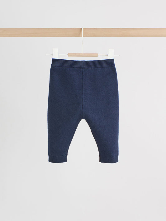 Blue/Red Argyle Baby Knitted Top and Leggings Set (0mths-2yrs) image 3