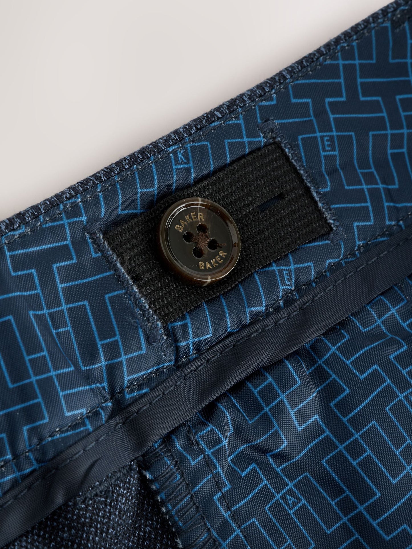 Baker by Ted Baker Blue Jersey Suit Trousers image 8