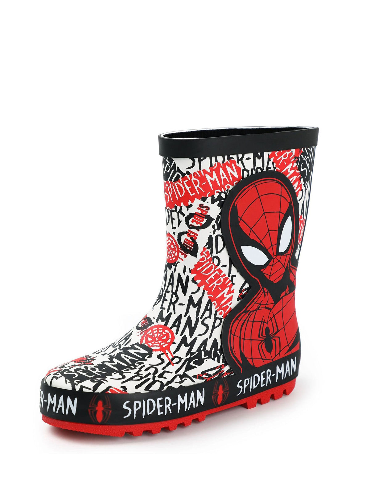 Dsiney Kidz - Vanilla Underground Red Spiderman Boys Wellies with Handles image 4