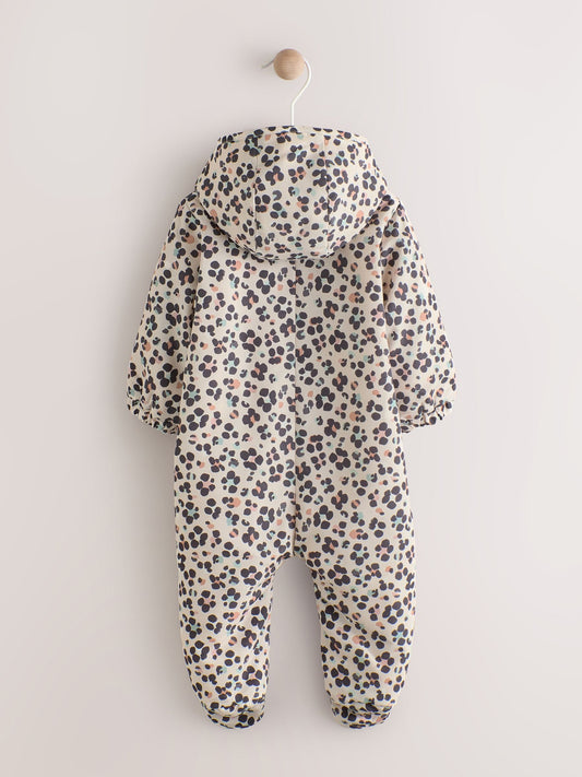 Animal Printed Hooded Nylon Baby Pramsuit (0mths-2yrs)