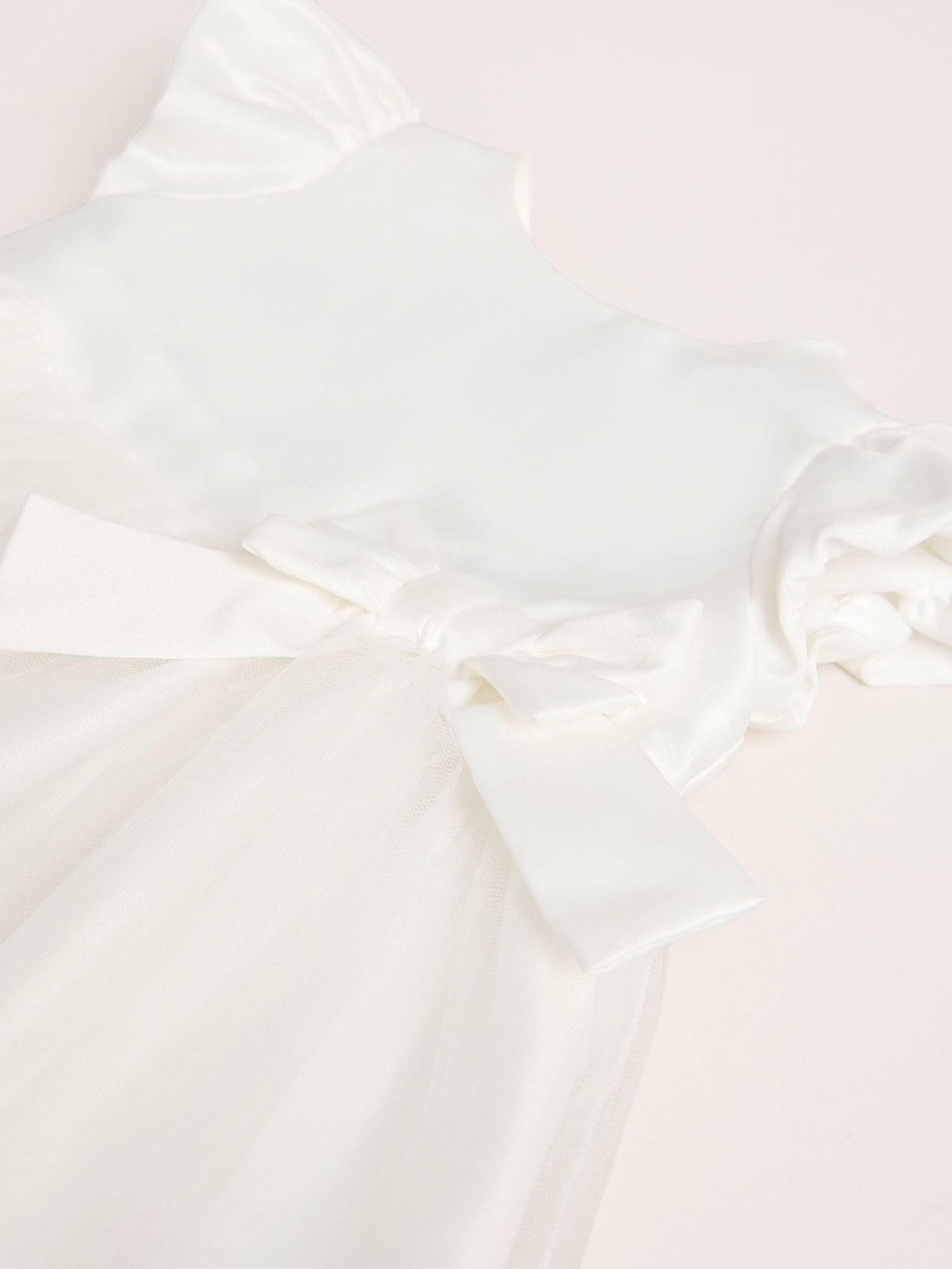 Lipsy Ivory Baby Puff Sleeve Occasion Dress (0mths-2yrs) - image 7
