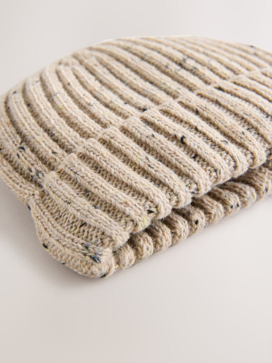 Neutral Baby Knitted Beanie Hat (0mths-2yrs)