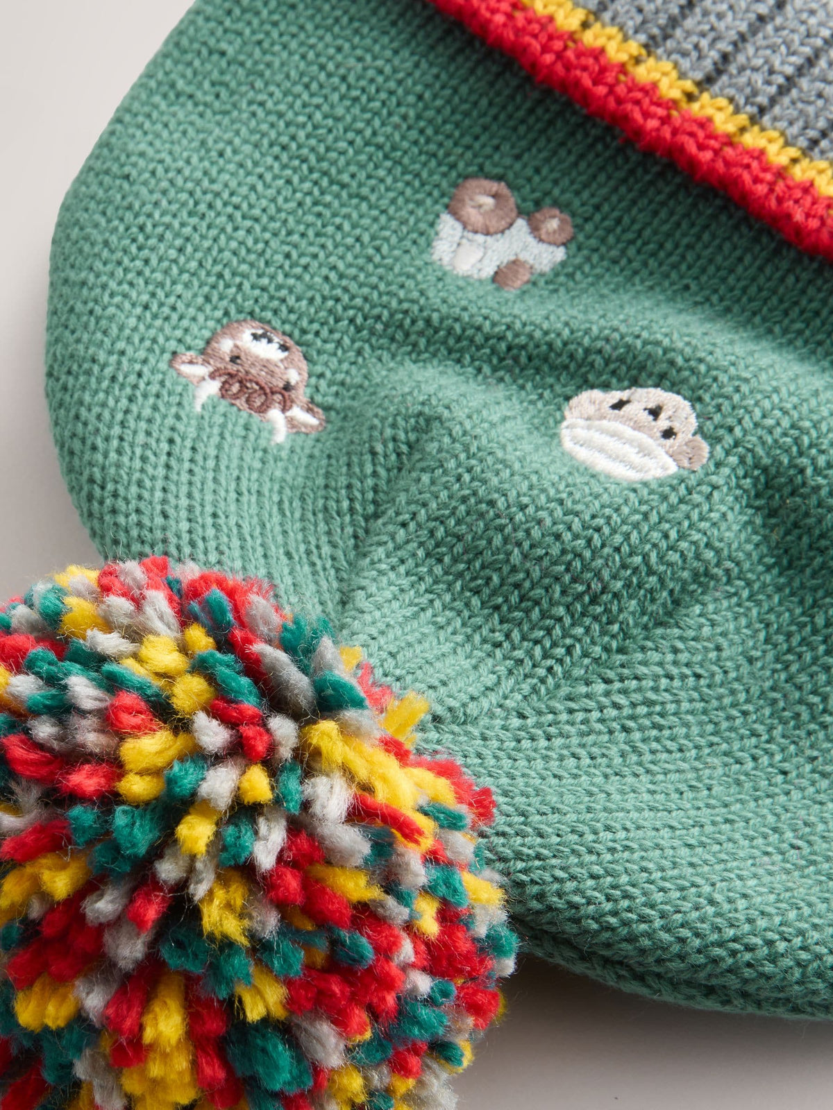 Green Farmyard Baby Hamish and Friends Knitted Hat (0mths-2yrs) - image 3