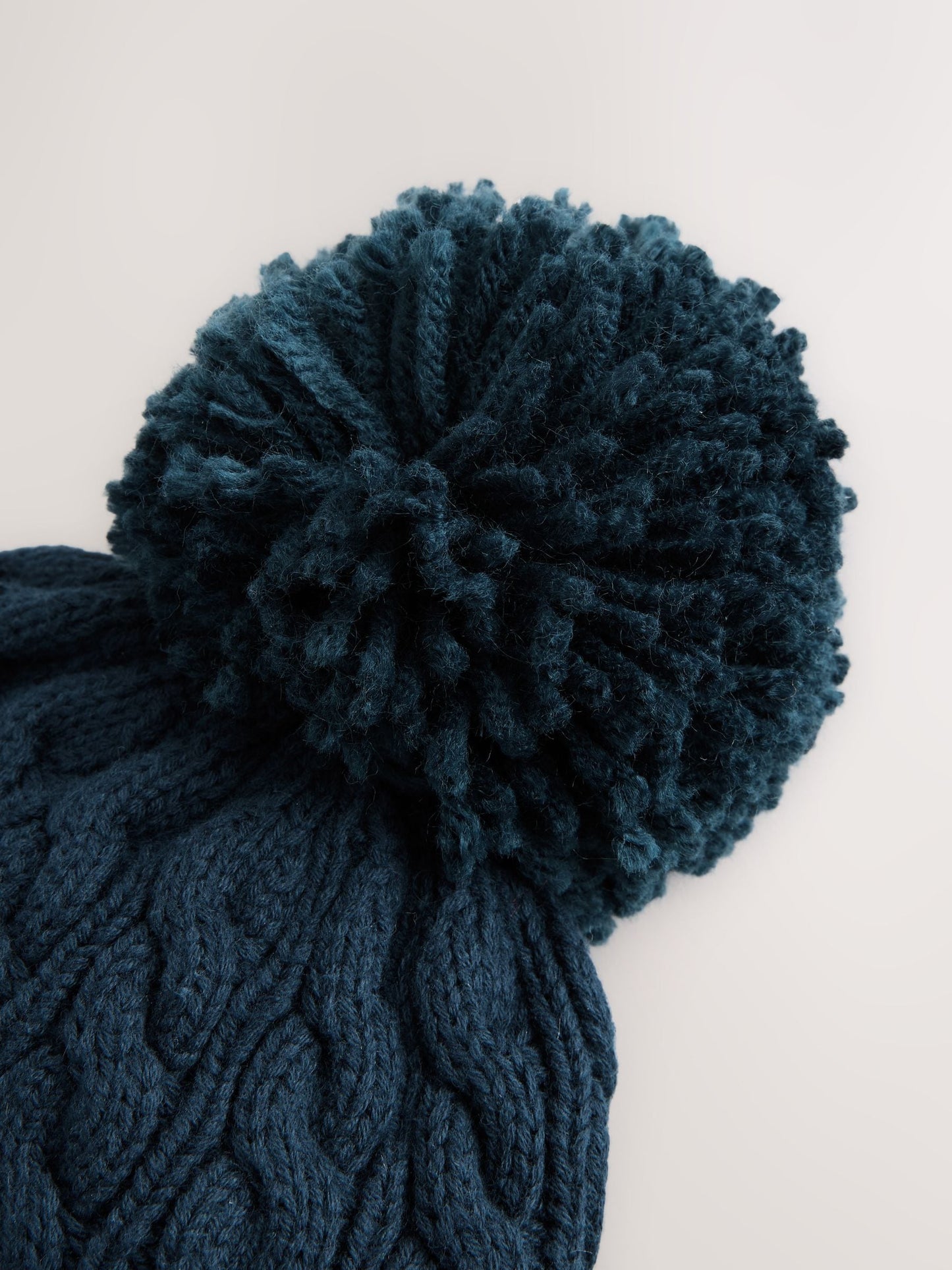 Navy Baby Knitted Hat With Pom (0mths-2yrs)