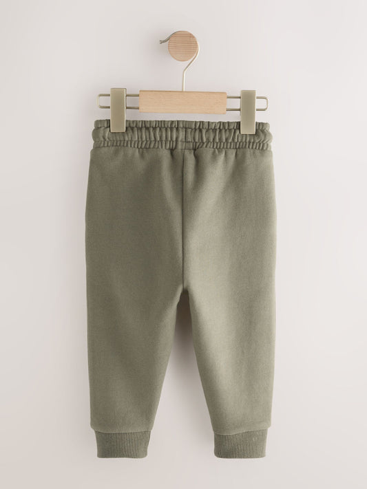 Khaki Green Slim Fit Soft Touch Jersey Joggers (3mths-7yrs) image 2
