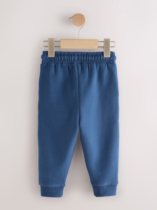 Blue Slim Fit Soft Touch Jersey Joggers (3mths-7yrs) image 2