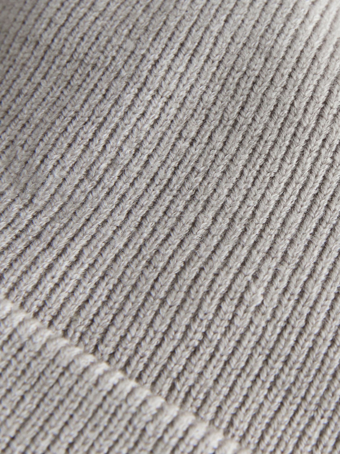 Grey/White 2pack Rib Baby Beanie image 6