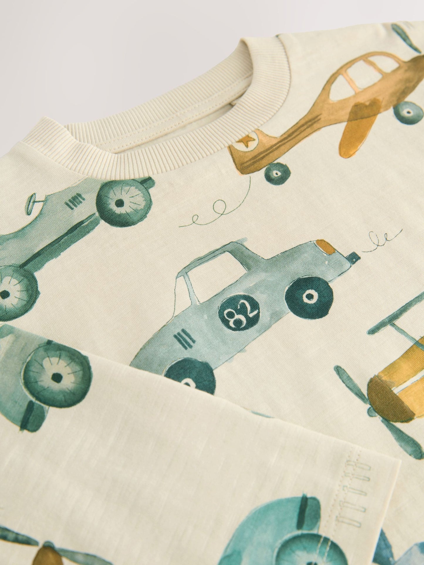 Dsiney Kidz - White Transport 100% Cotton Long Sleeve All-Over Print T-Shirt (3mths-7yrs) image 7