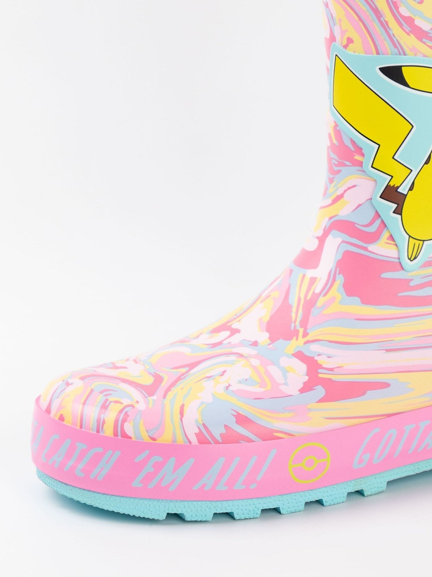 Vanilla Underground Pink Kids Pokemon Wellies with Handles image 6