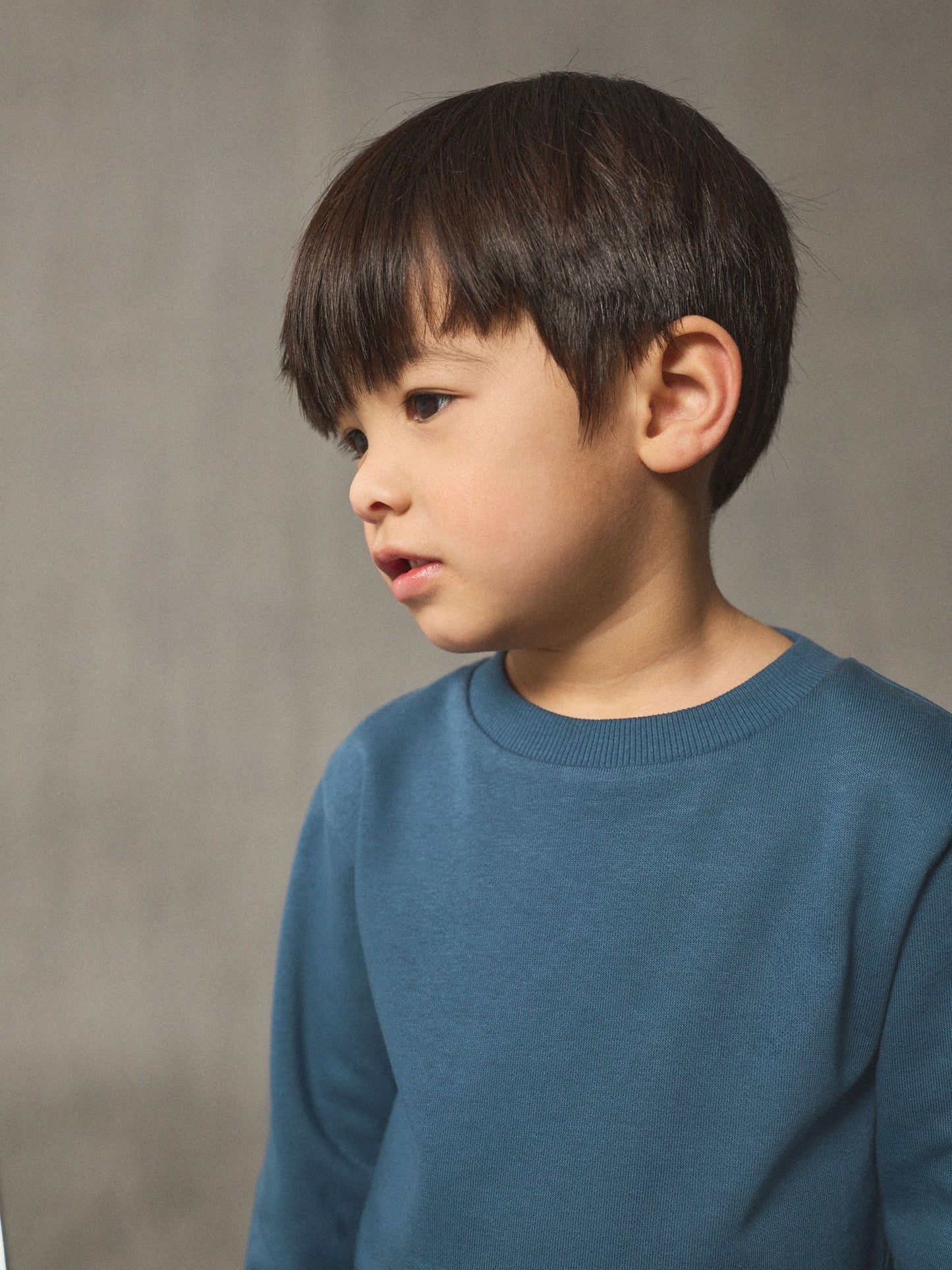 Teal Blue Plain Sweatshirt And Joggers Set (3mths-7yrs) image 3