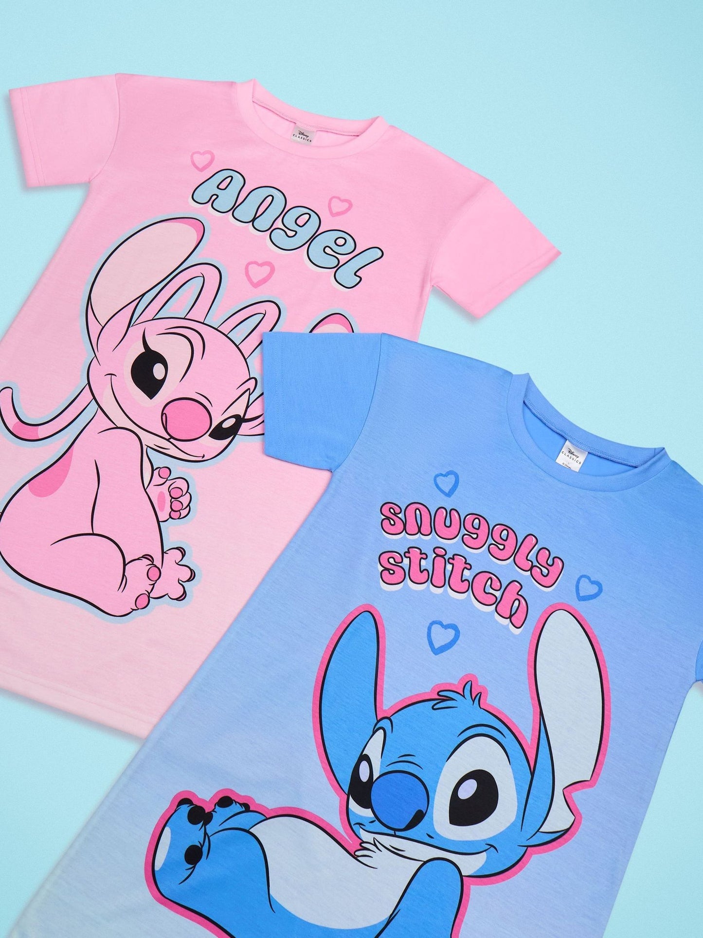 Vanilla Underground Pink Girls Disney Stitch Night Dress 2 Pack image 6