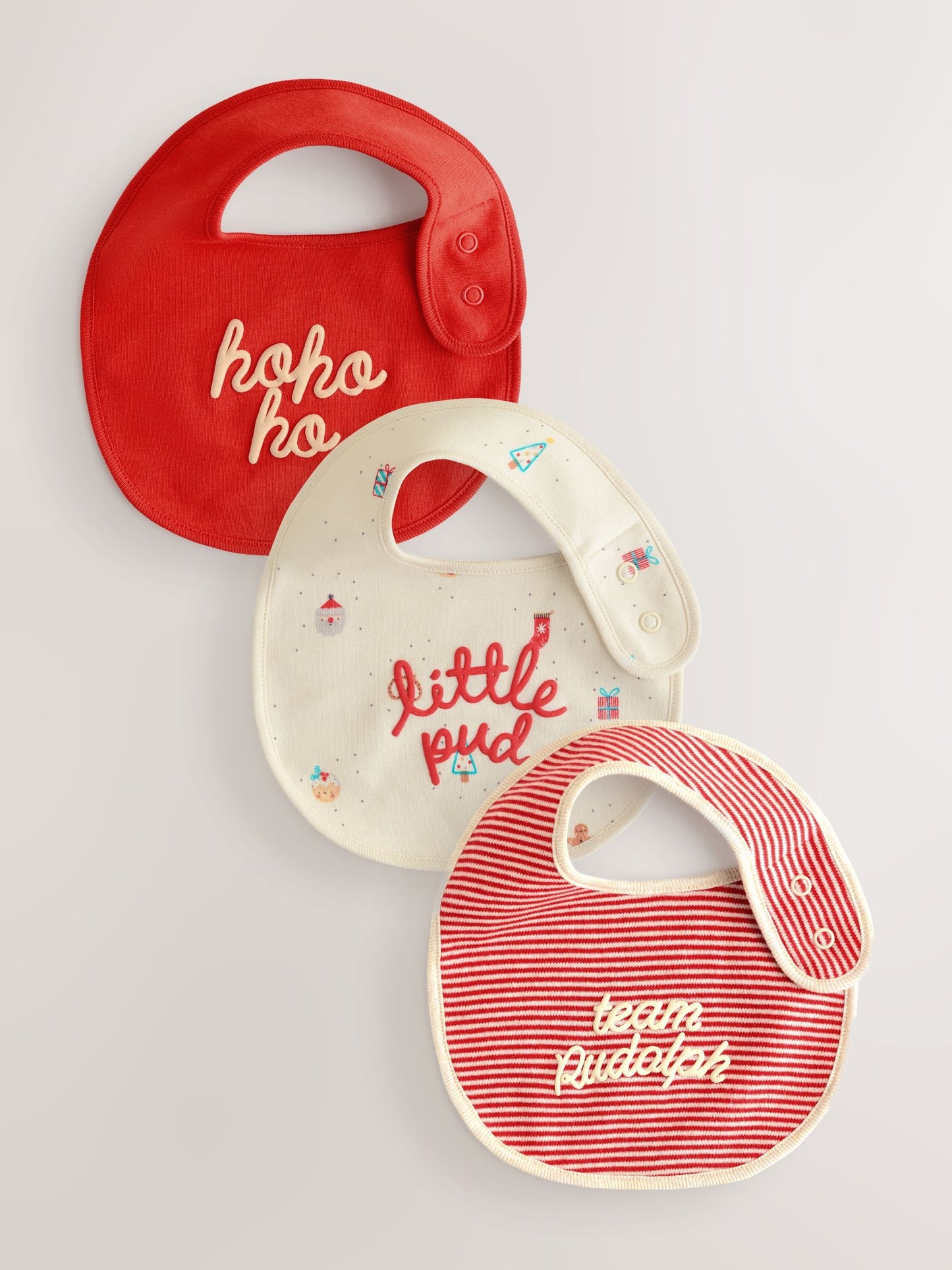 Red Baby Bibs 3 Pack