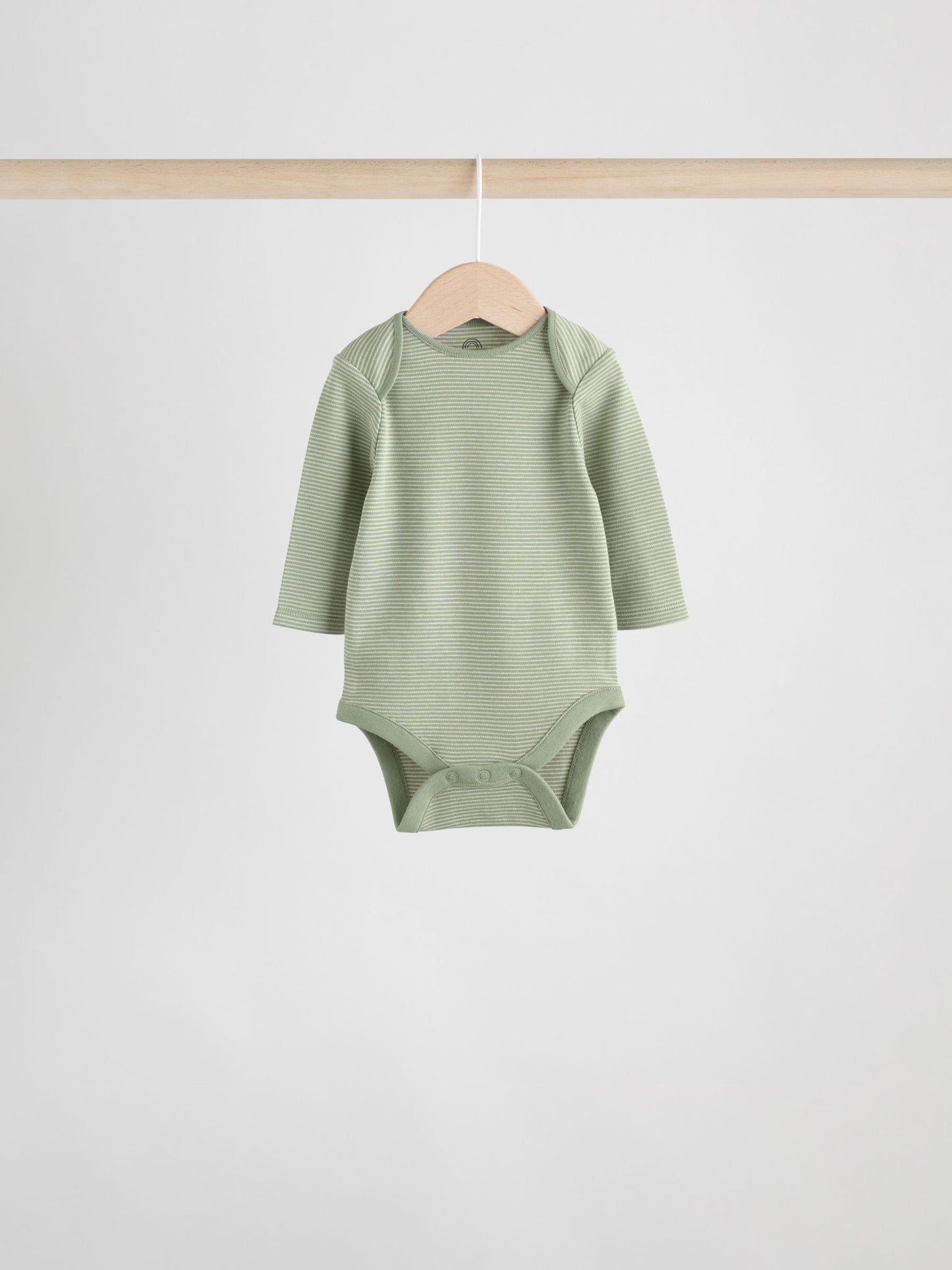 Blue/Brown Baby Long Sleeve Bodysuits 5 Pack image 9