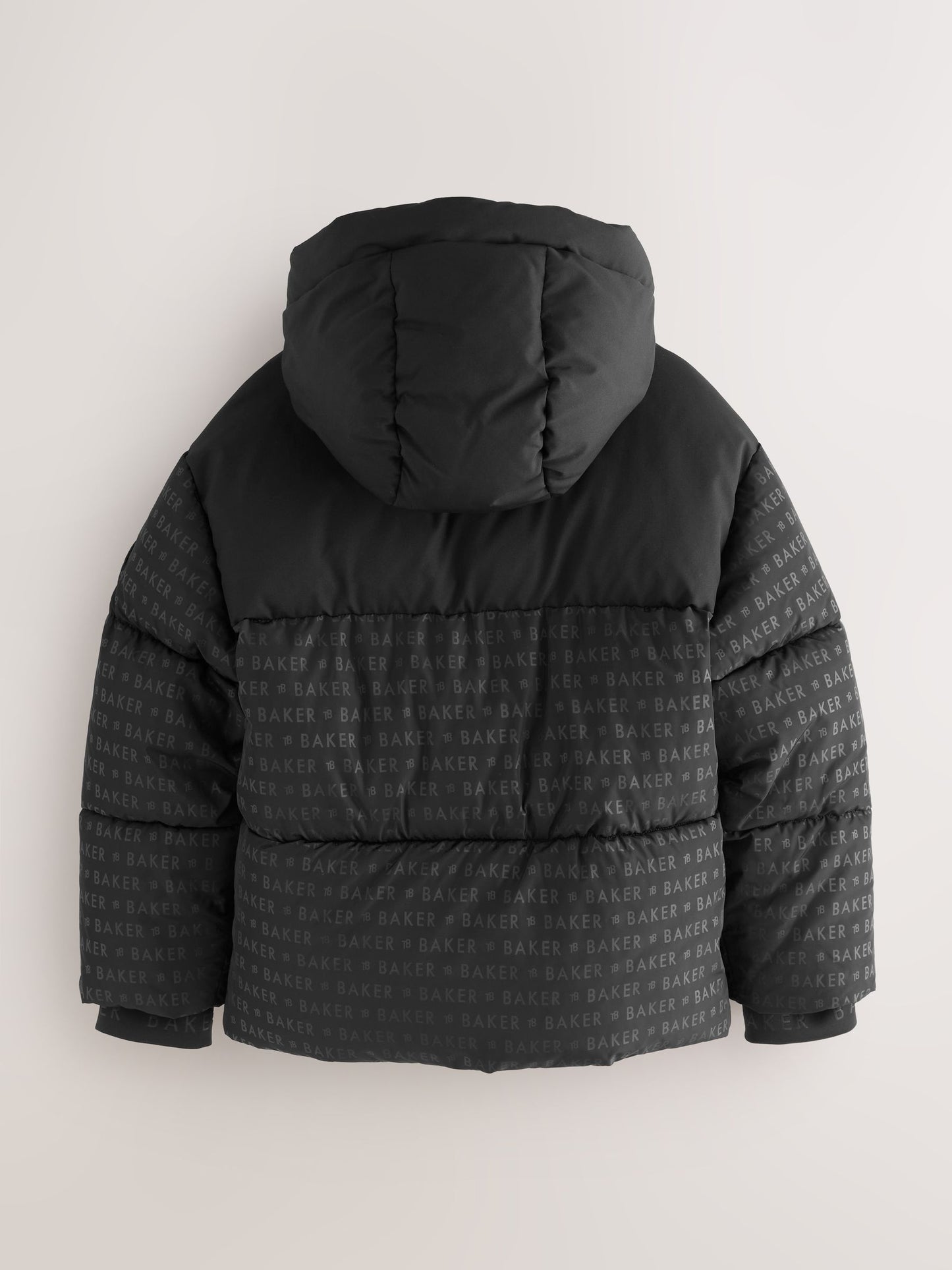 Baker by Ted Baker Shower Resistant Printed Black Padded Jacket image 10