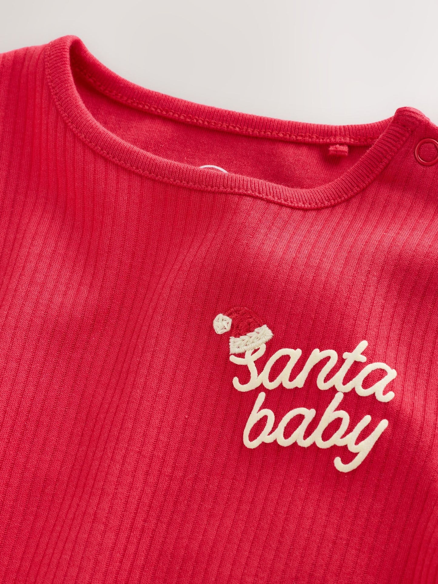 Red Christmas Baby Bodysuit